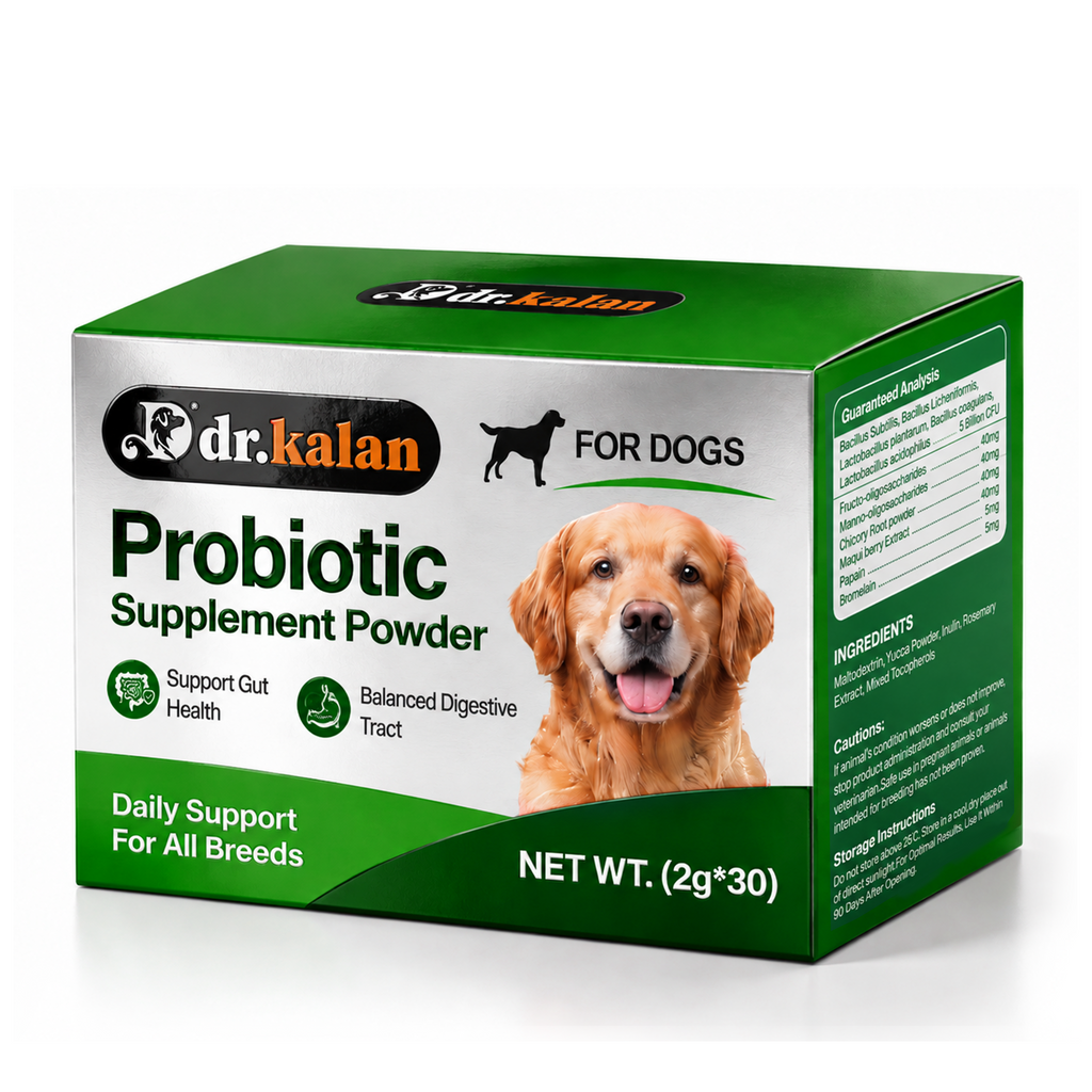 Dr. Kalan Probiotic Supplement Powder for Dogs, 30 Sachets × 2 g