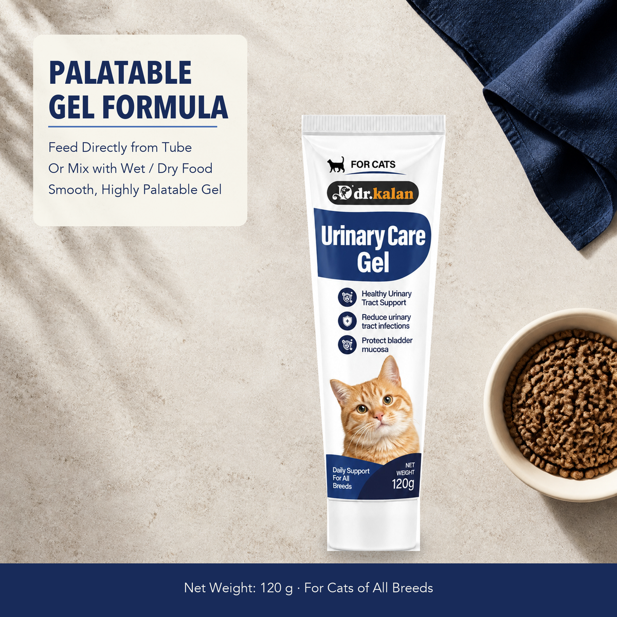 Dr. Kalan Urinary Care Gel for Cats, 120 g