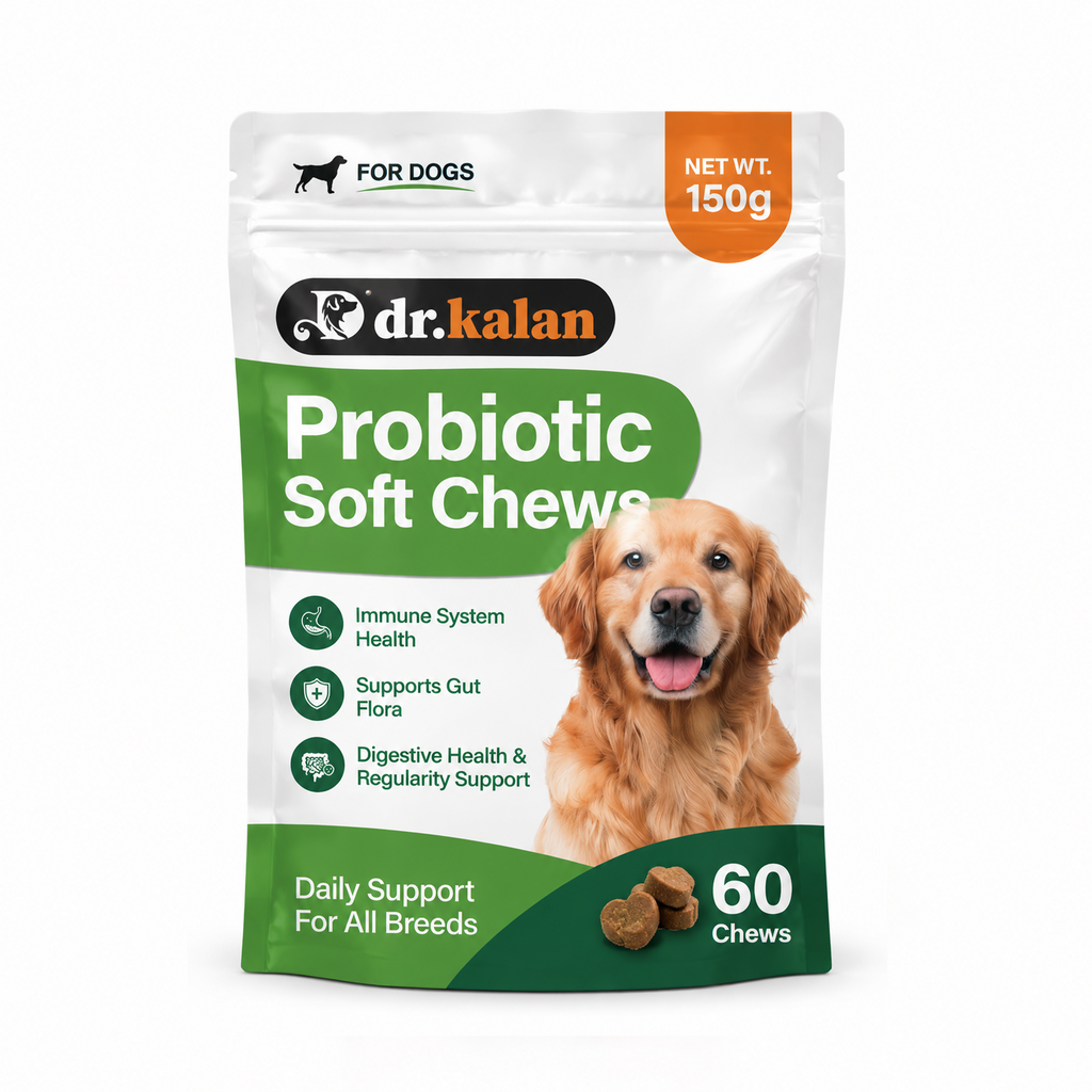 Dr. Kalan Probiotic Soft Chews for Dogs, 60 Chews (150 g Pouch)
