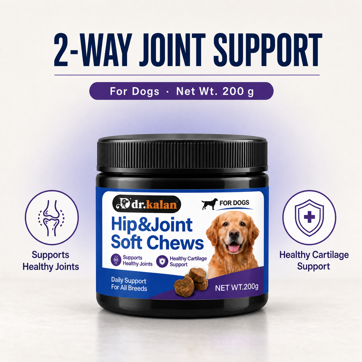 Dr. Kalan Hip & Joint Soft Chews for Dogs, 200 g