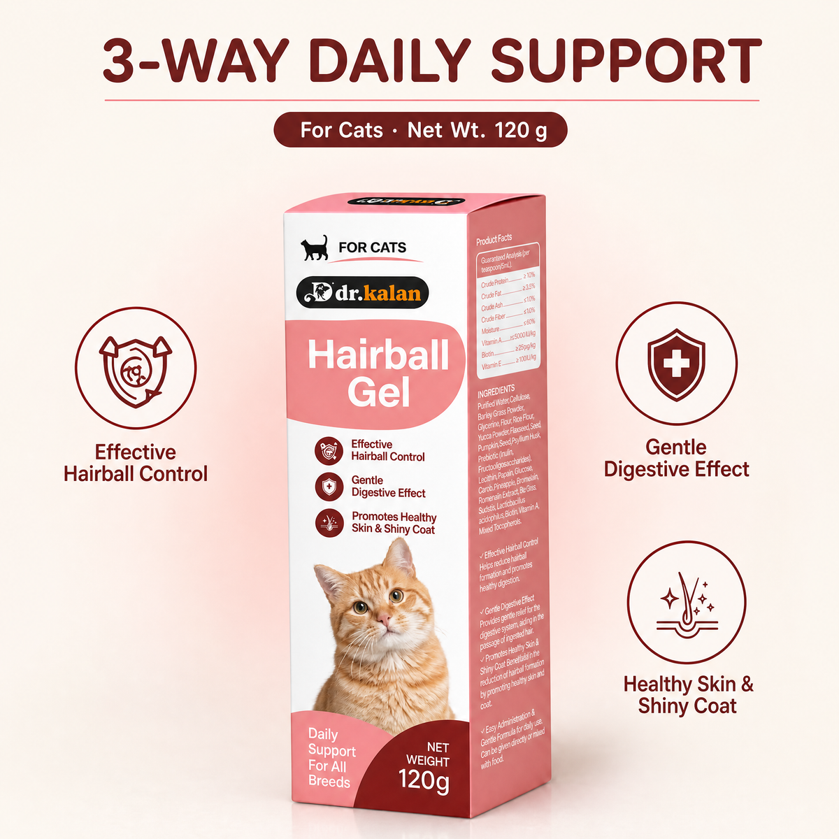 Dr. Kalan Hairball Gel for Cats, 120 g