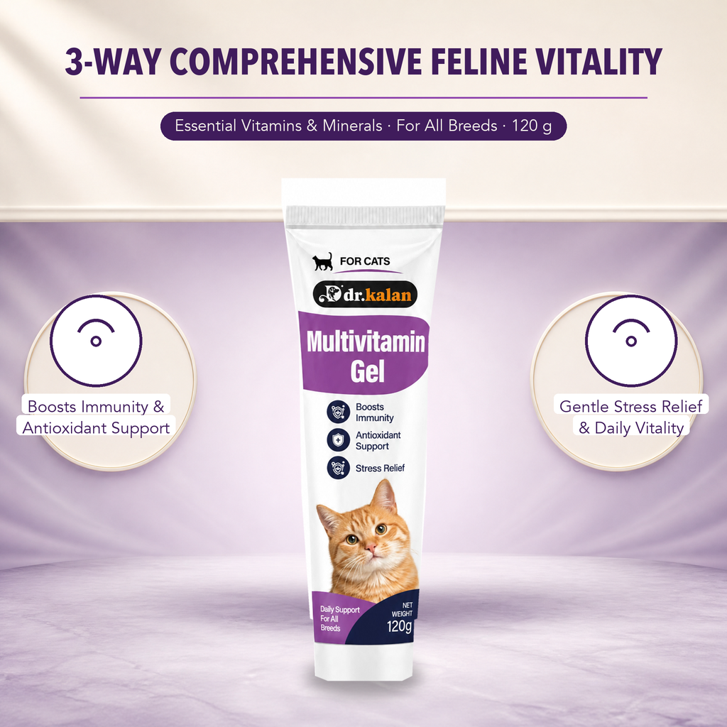 Dr. Kalan Multivitamin Gel for Cats, 120 g Tube