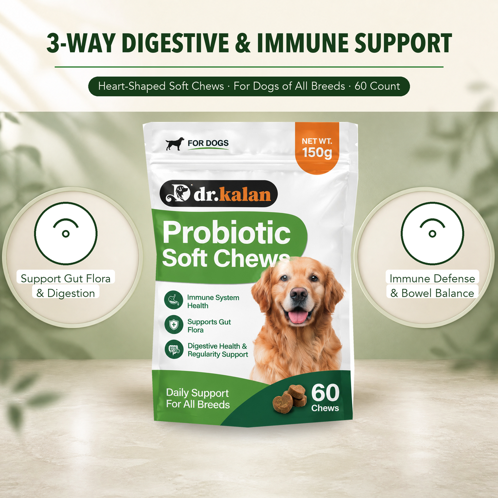 Dr. Kalan Probiotic Soft Chews for Dogs, 60 Chews (150 g Pouch)
