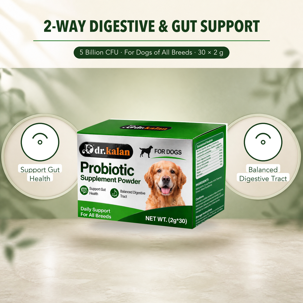 Dr. Kalan Probiotic Supplement Powder for Dogs, 30 Sachets × 2 g