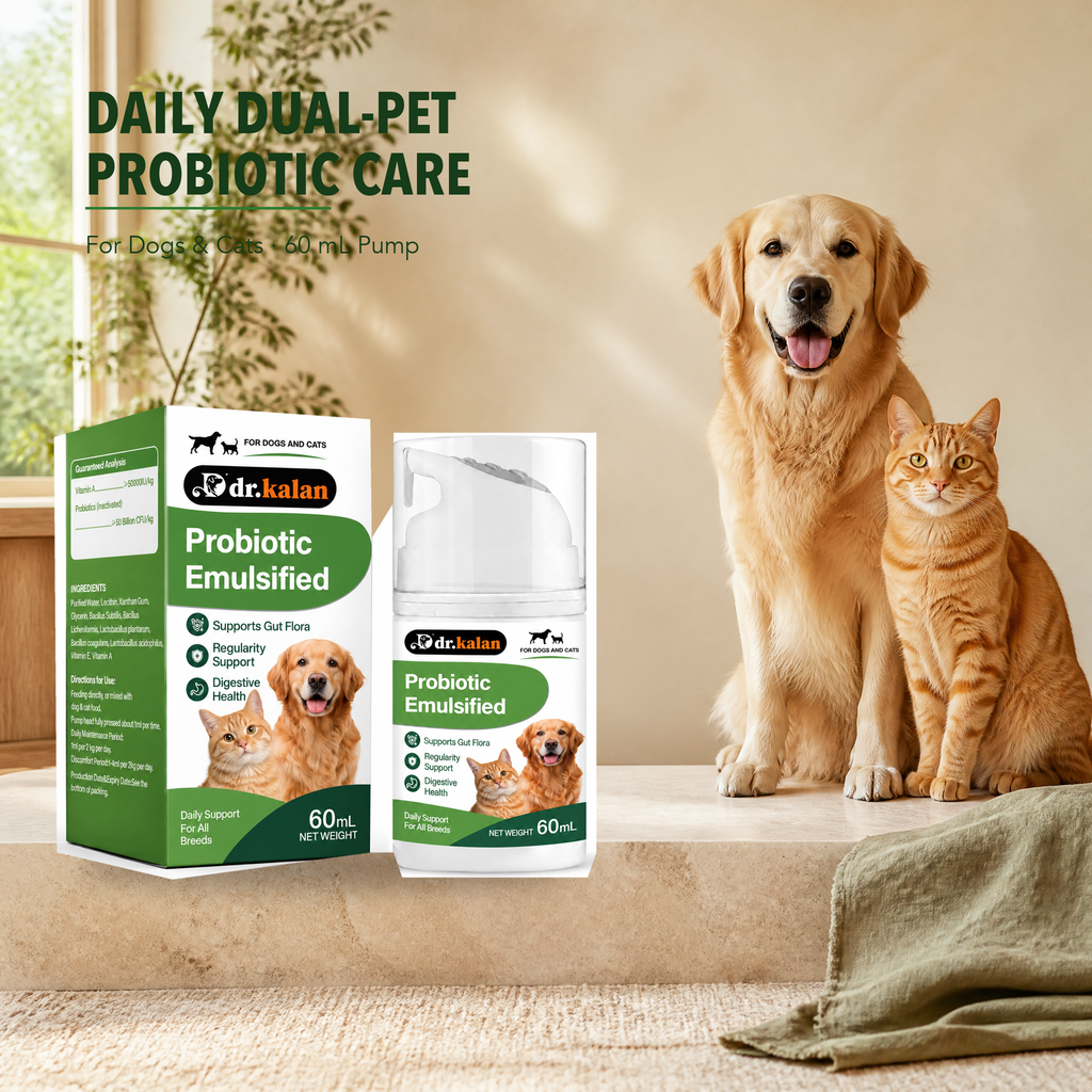 Dr. Kalan Probiotic Emulsified Liquid for Dogs & Cats, 60 mL Metered Pump Bottle